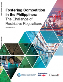 Fostering Competition in the Philippines : The Challenge of Restrictive Regulations Fostering Competition in the Philippines : The Challenge of Restrictive Regulations